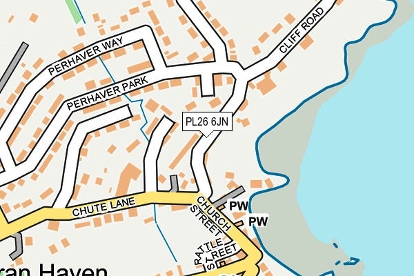 PL26 6JN map - OS OpenMap – Local (Ordnance Survey)