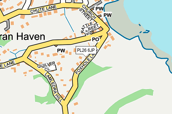 PL26 6JP map - OS OpenMap – Local (Ordnance Survey)