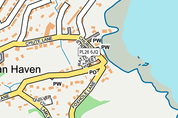 PL26 6JQ map - OS OpenMap – Local (Ordnance Survey)