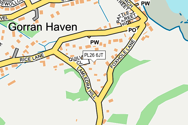 PL26 6JT map - OS OpenMap – Local (Ordnance Survey)