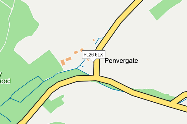 PL26 6LX map - OS OpenMap – Local (Ordnance Survey)