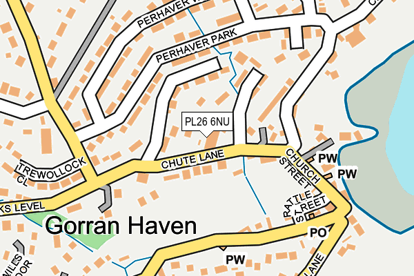 PL26 6NU map - OS OpenMap – Local (Ordnance Survey)