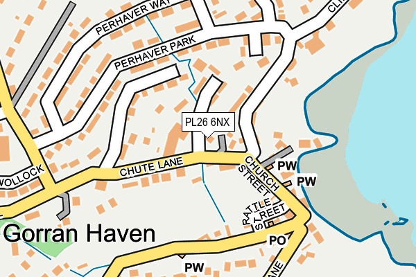 PL26 6NX map - OS OpenMap – Local (Ordnance Survey)