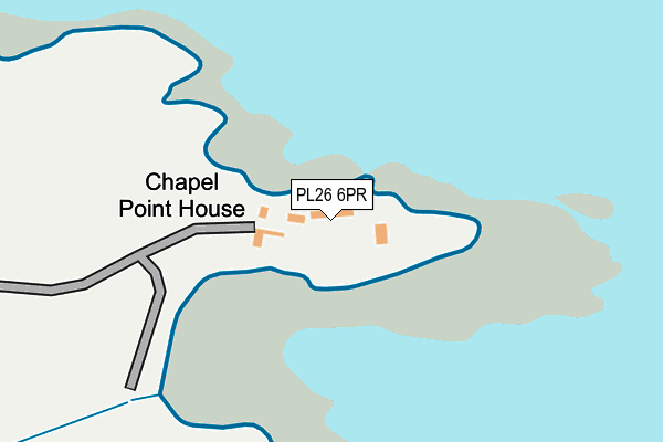 PL26 6PR map - OS OpenMap – Local (Ordnance Survey)