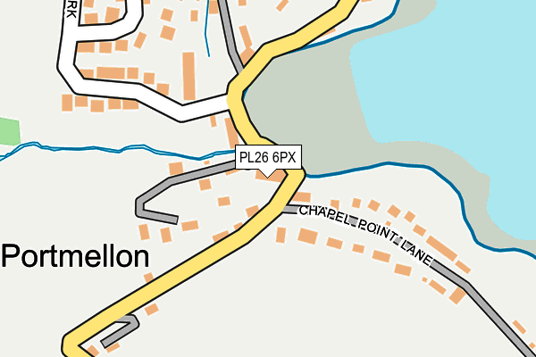 PL26 6PX map - OS OpenMap – Local (Ordnance Survey)