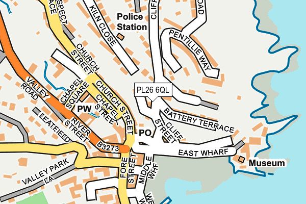PL26 6QL map - OS OpenMap – Local (Ordnance Survey)
