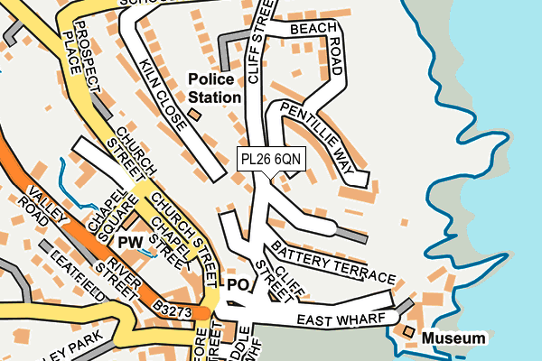 PL26 6QN map - OS OpenMap – Local (Ordnance Survey)