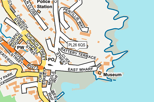 PL26 6QS map - OS OpenMap – Local (Ordnance Survey)