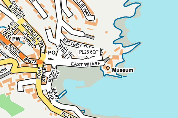 PL26 6QT map - OS OpenMap – Local (Ordnance Survey)