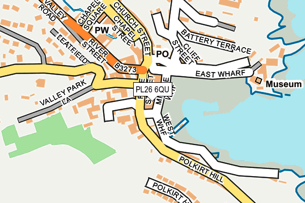 PL26 6QU map - OS OpenMap – Local (Ordnance Survey)