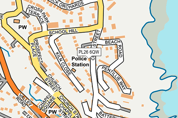 PL26 6QW map - OS OpenMap – Local (Ordnance Survey)
