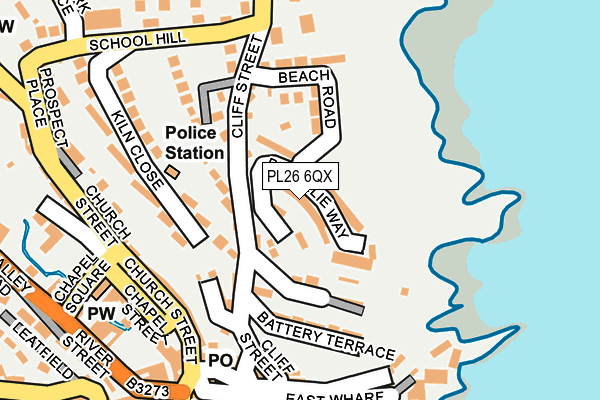 PL26 6QX map - OS OpenMap – Local (Ordnance Survey)