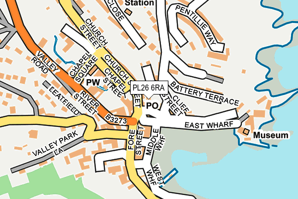 PL26 6RA map - OS OpenMap – Local (Ordnance Survey)