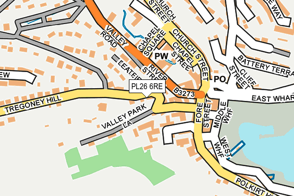 PL26 6RE map - OS OpenMap – Local (Ordnance Survey)