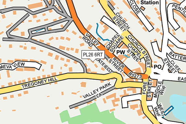 PL26 6RT map - OS OpenMap – Local (Ordnance Survey)