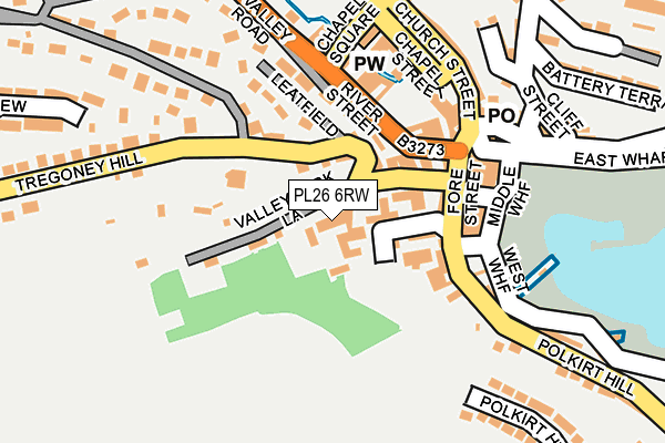PL26 6RW map - OS OpenMap – Local (Ordnance Survey)