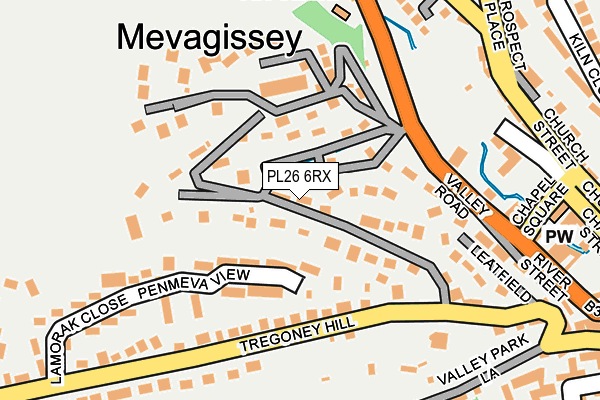 PL26 6RX map - OS OpenMap – Local (Ordnance Survey)