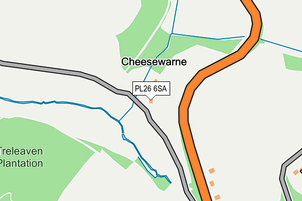 PL26 6SA map - OS OpenMap – Local (Ordnance Survey)