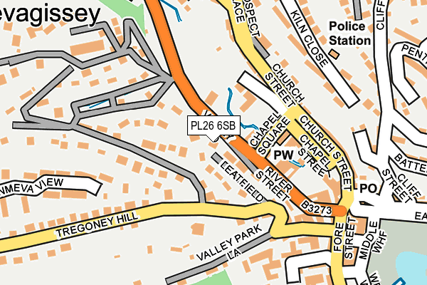 PL26 6SB map - OS OpenMap – Local (Ordnance Survey)