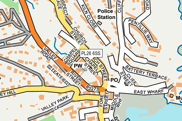 PL26 6SS map - OS OpenMap – Local (Ordnance Survey)