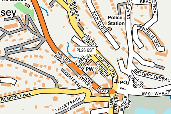 PL26 6ST map - OS OpenMap – Local (Ordnance Survey)