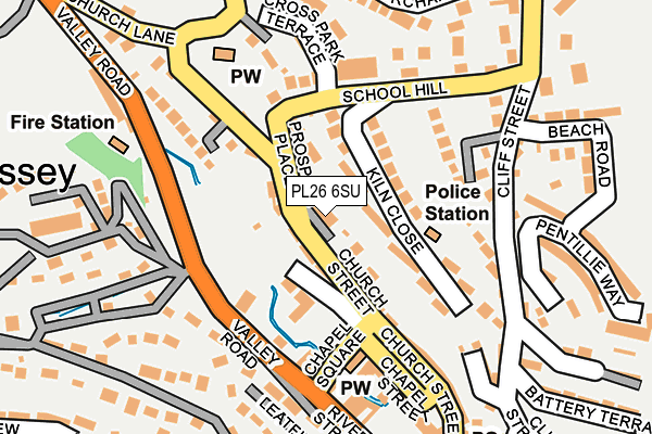PL26 6SU map - OS OpenMap – Local (Ordnance Survey)