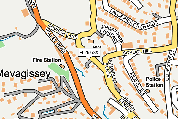 PL26 6SX map - OS OpenMap – Local (Ordnance Survey)