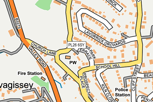 PL26 6SY map - OS OpenMap – Local (Ordnance Survey)