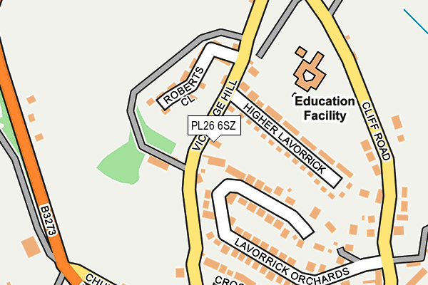 PL26 6SZ map - OS OpenMap – Local (Ordnance Survey)