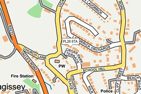 PL26 6TA map - OS OpenMap – Local (Ordnance Survey)