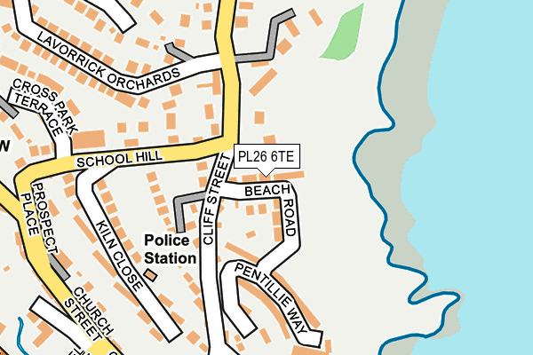 PL26 6TE map - OS OpenMap – Local (Ordnance Survey)