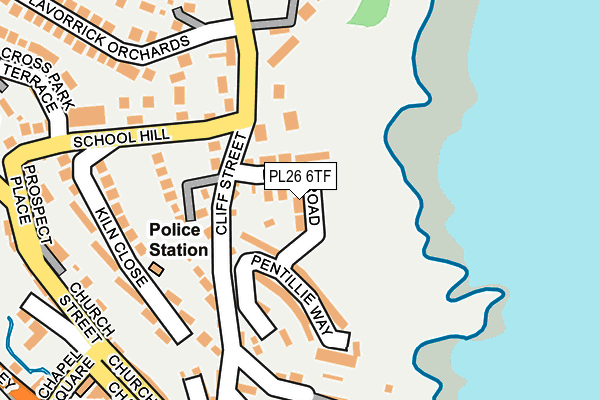 PL26 6TF map - OS OpenMap – Local (Ordnance Survey)