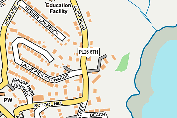 PL26 6TH map - OS OpenMap – Local (Ordnance Survey)