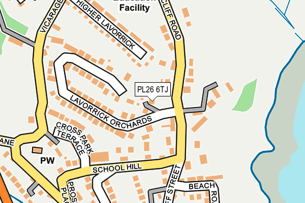 PL26 6TJ map - OS OpenMap – Local (Ordnance Survey)