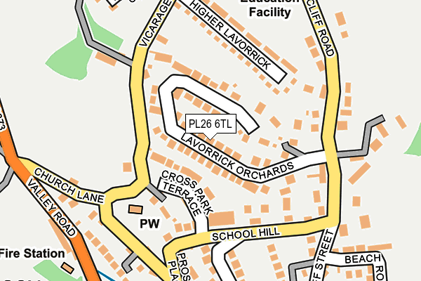 PL26 6TL map - OS OpenMap – Local (Ordnance Survey)