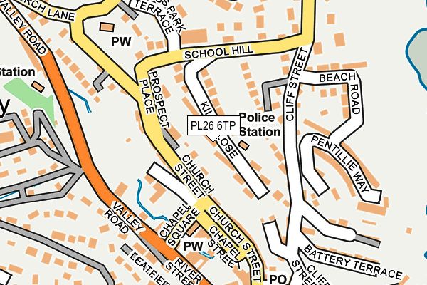 PL26 6TP map - OS OpenMap – Local (Ordnance Survey)