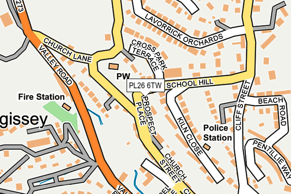 PL26 6TW map - OS OpenMap – Local (Ordnance Survey)