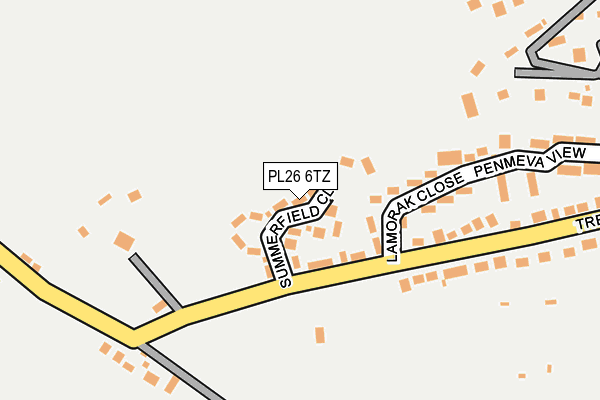 PL26 6TZ map - OS OpenMap – Local (Ordnance Survey)