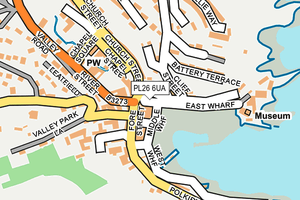 PL26 6UA map - OS OpenMap – Local (Ordnance Survey)