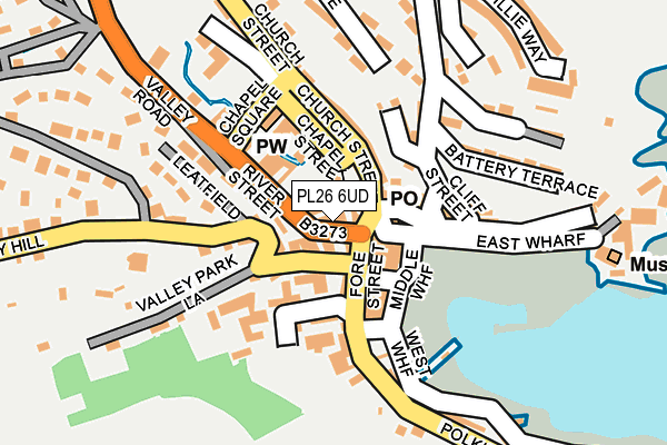 PL26 6UD map - OS OpenMap – Local (Ordnance Survey)