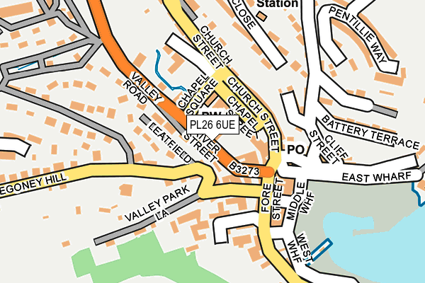 PL26 6UE map - OS OpenMap – Local (Ordnance Survey)