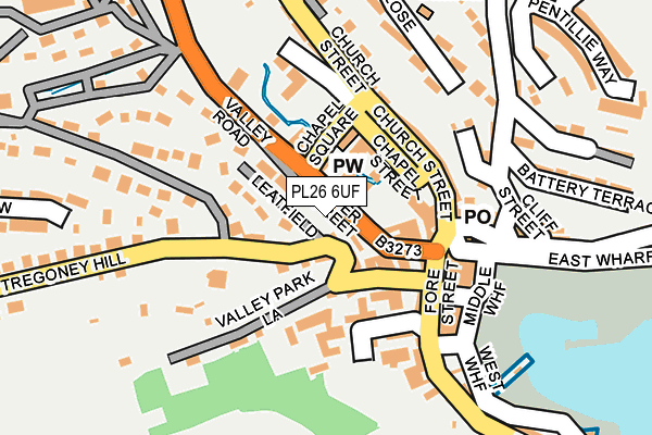 PL26 6UF map - OS OpenMap – Local (Ordnance Survey)