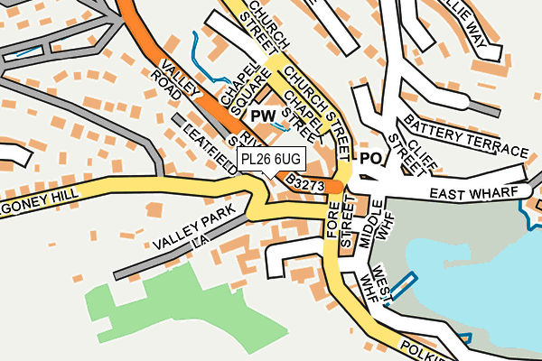 PL26 6UG map - OS OpenMap – Local (Ordnance Survey)