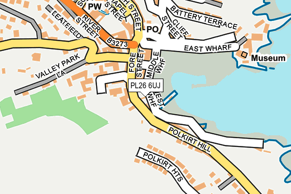 PL26 6UJ map - OS OpenMap – Local (Ordnance Survey)