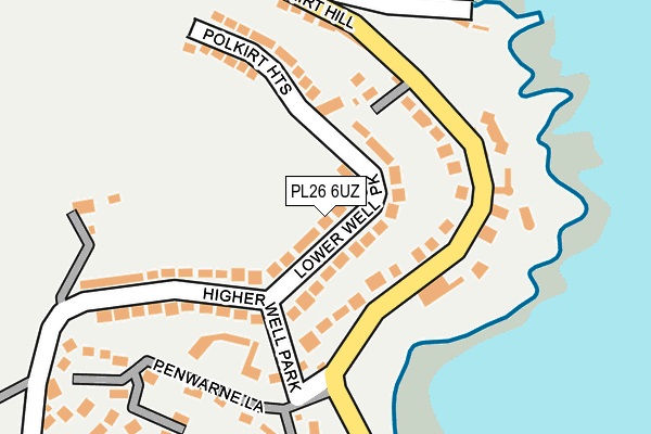 PL26 6UZ map - OS OpenMap – Local (Ordnance Survey)