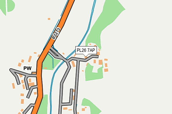 PL26 7AP map - OS OpenMap – Local (Ordnance Survey)