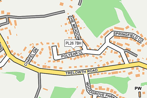 PL26 7BH map - OS OpenMap – Local (Ordnance Survey)