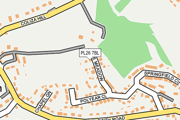 PL26 7BL map - OS OpenMap – Local (Ordnance Survey)