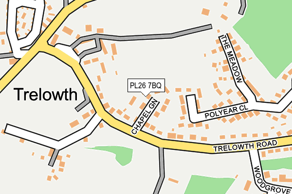 PL26 7BQ map - OS OpenMap – Local (Ordnance Survey)