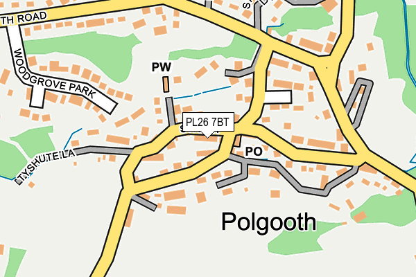 PL26 7BT map - OS OpenMap – Local (Ordnance Survey)